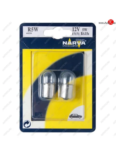 Лампа 12V R5W BA15s блистер (2шт.) NARVA NARVA 171714000