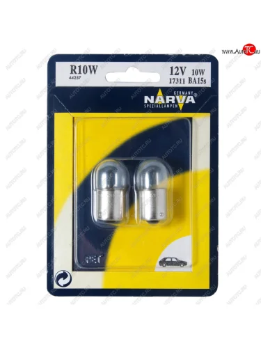 Лампа 12V R10W BA15s блистер (2шт.) NARVA NARVA 173114000