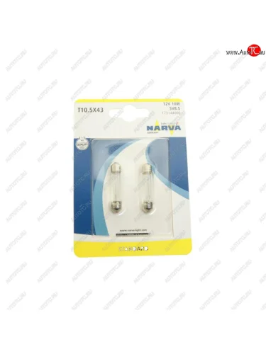 Лампа 12V C10W SV8.5 41мм блистер (2шт.) Festoon NARVA NARVA 173144000