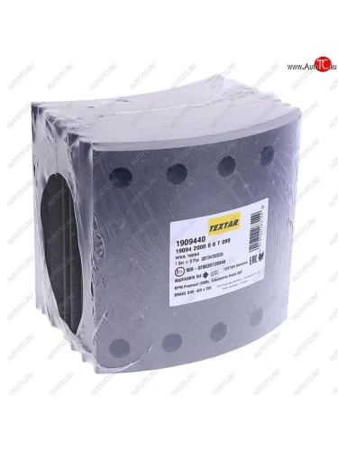 Накладка тормозной колодки BPW SAF (420x200) 2-й рем. 80 отв. 8x15  93251 (8шт.) TEXTAR TEXTAR 1909440