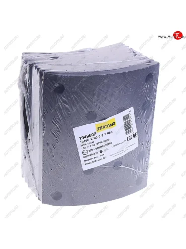 Накладка тормозной колодки MAN MERCEDES (410x223) стандарт 64 отв. 8x18  93059 (8шт.) TEXTAR TEXTAR 1949602