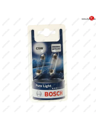 Лампа 12V C5W SV8.5-8 блистер (2шт.) Pure Light BOSCH BOSCH 1987301004
