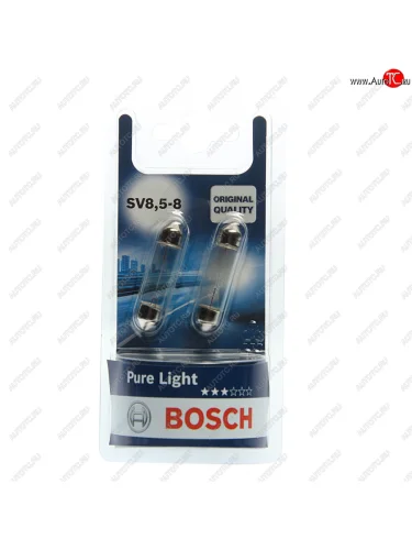 Лампа 12V C10W SV8.5-8 блистер (2шт.) Pure Light BOSCH BOSCH 1987301014