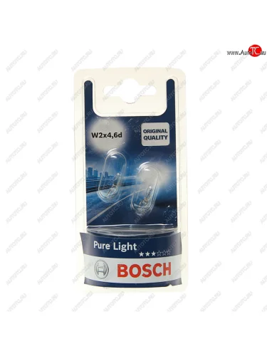 Лампа 12V W1.2W W2x4.6d блистер (2шт.) Pure Light BOSCH BOSCH 1987301024