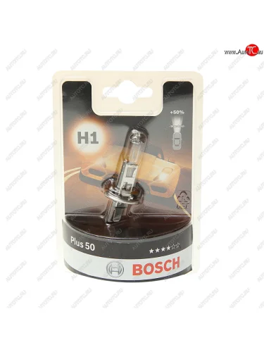 Лампа 12V H1 55W P14.5s +50% блистер (1шт.) Plus 50 BOSCH BOSCH 1987301041