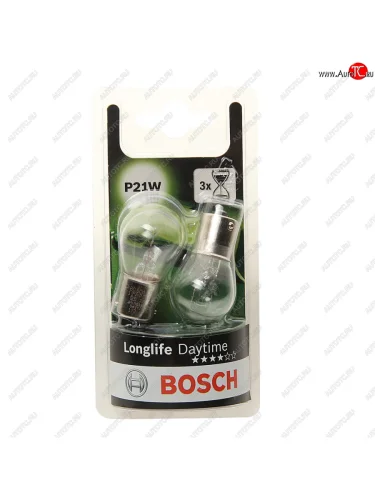Лампа 12V P21W BA15s блистер (2шт.) Longlife Daytime BOSCH BOSCH 1987301050