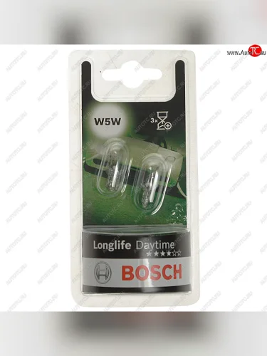 Лампа 12V W5W T10W W2.1x9.5d блистер (2шт.) Longlife Daytime BOSCH BOSCH 1987301052