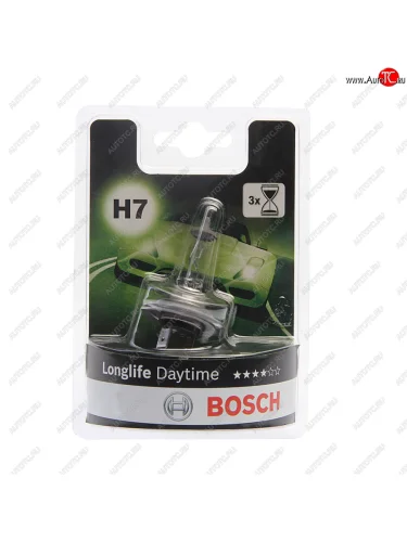 Лампа 12V H7 55W PX26d +10% блистер (1шт.) Longlife Daytime BOSCH BOSCH 1987301057