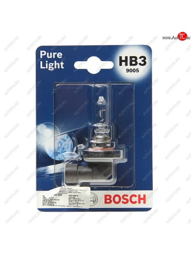 Лампа 12V HB3 60W P20d блистер (1шт.) Pure Light BOSCH BOSCH 1987301062