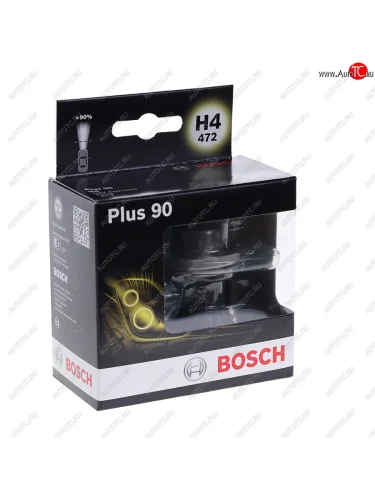 Лампа 12V H4 6055W P43t +90% блистер (2шт.) Plus 90 BOSCH BOSCH 1987301074