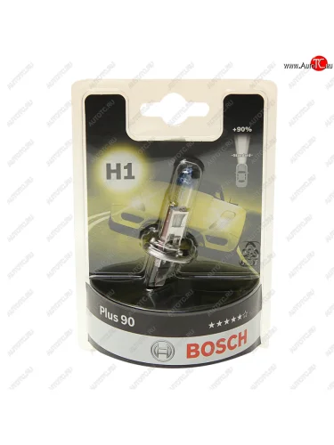 Лампа 12V H1 55W P14.5s +90% блистер (1шт.) Plus 90 BOSCH BOSCH 1987301076