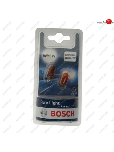 Лампа 12V WY5W W2.1x9.5d желтая блистер (2шт.) Pure Light BOSCH BOSCH 1987301095