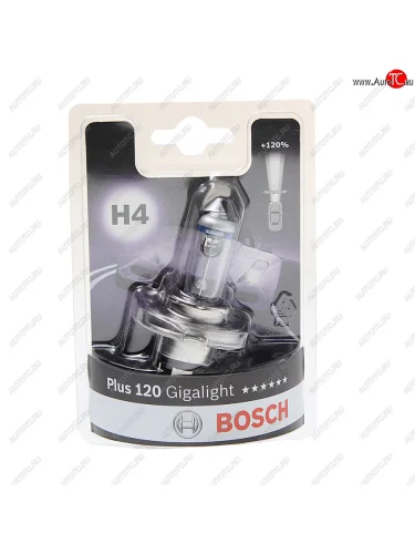 Лампа 12V H4 6055W P43t +120% блистер (1шт.) Gigalight Plus 120 BOSCH BOSCH 1987301109