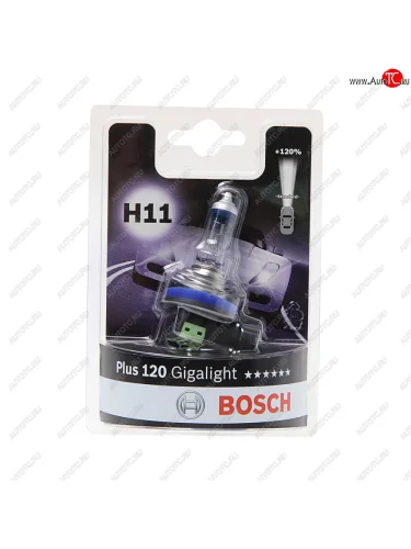 Лампа 12V H11 55W PGJ19-2 +120% блистер (1шт.) Gigalight BOSCH BOSCH 1987301133