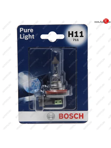 Лампа 12V H11 55W PGJ19-2 блистер (1шт.) Pure Light BOSCH BOSCH 1987301339