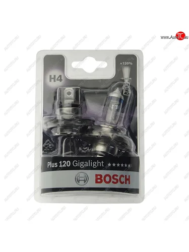 Лампа 12V H4 6055W P43t +120% блистер (2шт.) Gigalight Plus 120 BOSCH BOSCH 1987301425