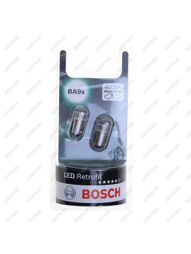 Лампа светодиодная 12V T4W 1W BA9s блистер (2шт.) RETROFIT WARM BOSCH BOSCH 1987301514