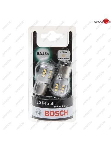 Лампа светодиодная 12V P21W BA15S 4000K блистер (2шт.) Retrofit BOSCH BOSCH 1987301518
