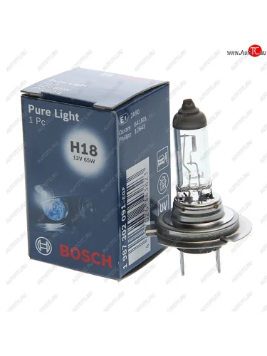 Лампа 12V H18 65W PY26d-1 Pure Light BOSCH BOSCH 1987302091