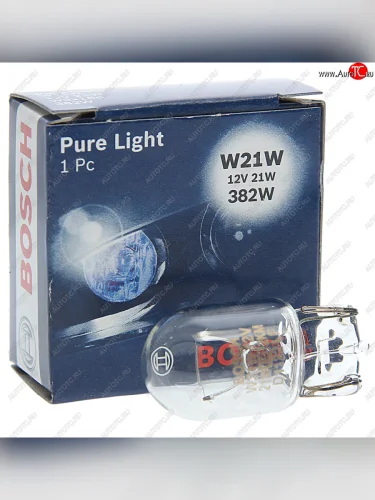 Лампа 12V W21W W3х16d Pure Light BOSCH BOSCH 1987302251
