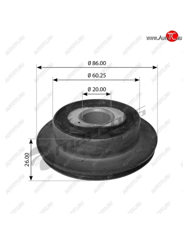 Сайлентблок DAF кабины задний половинка (20х60/85х26мм) (FE18725-литой) MANSONS MANSONS 200.108 MANSONS 200.108