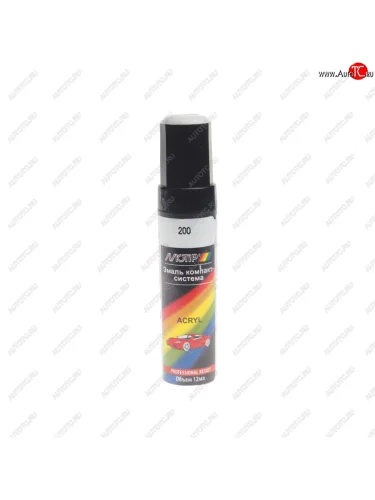 Краска 200 белая с кистью 12мл MOTIP MOTIP 200 12ml