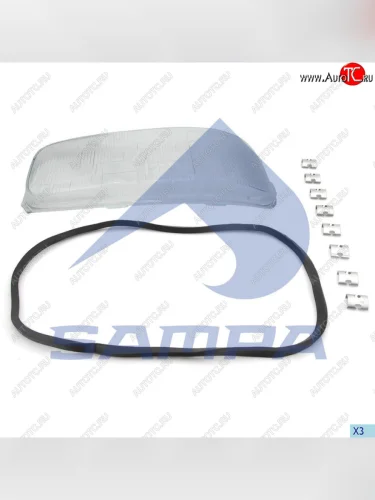 Стекло фары MERCEDES Atego (-04) левой SAMPA SAMPA 201.082