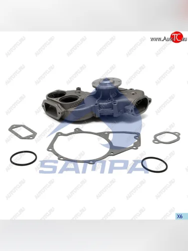 Насос водяной КАМАЗ-5490 MERCEDES Axor дв.OM457HLA (с ретардером) SAMPA SAMPA 203.006