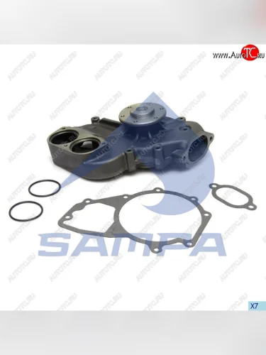 Насос водяной КАМАЗ-5490 MERCEDES Axor дв.OM457HLA (без ретардера) SAMPA SAMPA 203.058