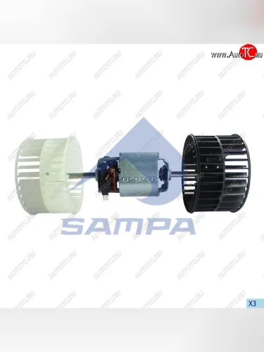 Мотор отопителя MERCEDES MAN c крыльчатками SAMPA SAMPA 206.086
