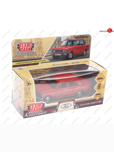 Модель автомобиля ВАЗ-2106 металлическая красная ТЕХНОПАРК ТЕХНОПАРК 2106-12-rd