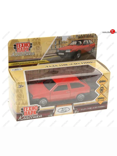 Модель автомобиля ВАЗ-2108 Спутник металлическая ТЕХНОПАРК ТЕХНОПАРК 2108-12-rd