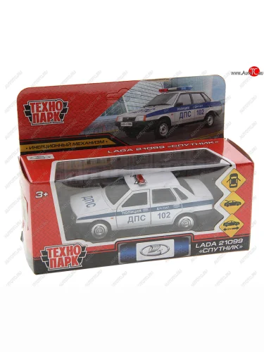 Модель автомобиля ВАЗ-21099 Спутник металлическая ТЕХНОПАРК ТЕХНОПАРК 21099-12pol-wh
