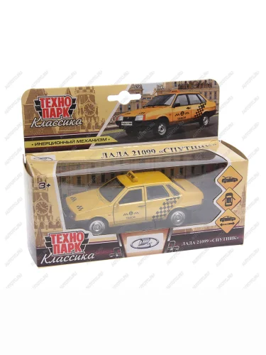 Модель автомобиля ВАЗ-21099 Спутник металлическая ТЕХНОПАРК ТЕХНОПАРК 21099-12tax-ye