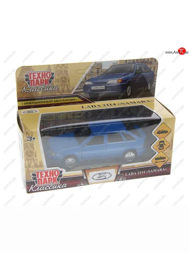 Модель автомобиля ЛАДА 2114 Самара металлическая ТЕХНОПАРК ТЕХНОПАРК 2114-12-bu