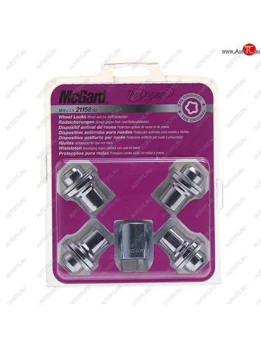 Гайка колеса М14х1.5х40.8 секретки прессшайба закрытая комплект 4шт. головка под ключ 22мм MCGARD MCGARD 21158 su