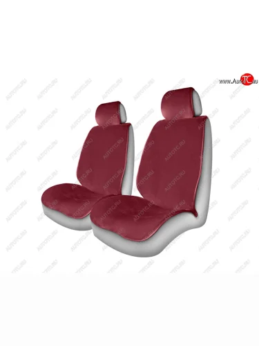 Накидка на сиденье мех искусственный фиолетовая 2шт. Alpaca Front CARFASHION CARFASHION 21217
