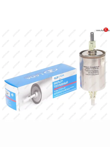Фильтр топливный ВАЗ инжектор тонкой очистки (штуцер с клипсами) металл АвтоВАЗ LADA 21230-1117010-82