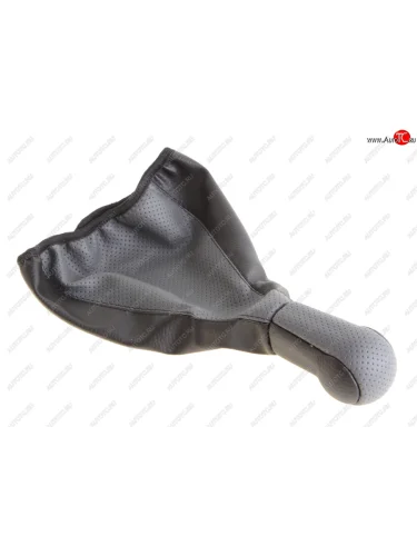 Ручка на рычаг КПП ВАЗ-2108-99 серая с чехлом СФЕРА (кожзам) АВТОБРА АВТОБРА 2128-ср