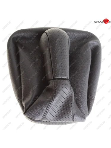 Ручка на рычаг КПП ВАЗ-2110 черная с чехлом СФЕРА (кожзам) АВТОБРА АВТОБРА 2138-ч