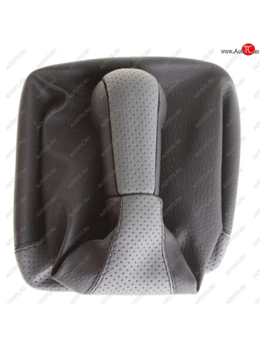 Ручка на рычаг КПП ВАЗ-2170 с чехлом СФЕРА серая (кожзам) АВТОБРА АВТОБРА 2140-ср