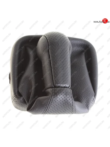 Ручка на рычаг КПП ВАЗ-2115 черная с чехлом СФЕРА (кожзам) АВТОБРА АВТОБРА 2148-ч