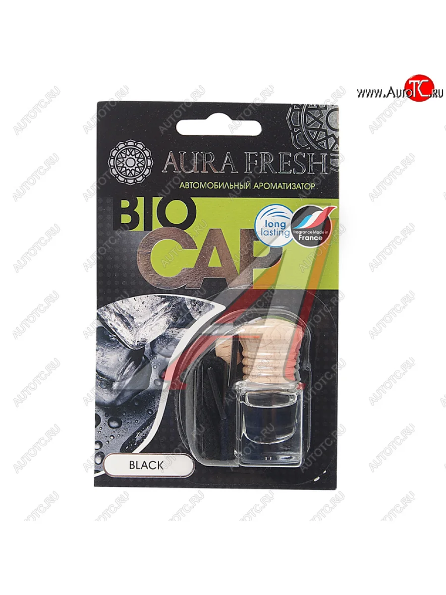Ароматизатор подвесной жидкостный (black) 6мл Bio Cap AURA FRESH AURA FRESH 23002  в Самаре Самарской области