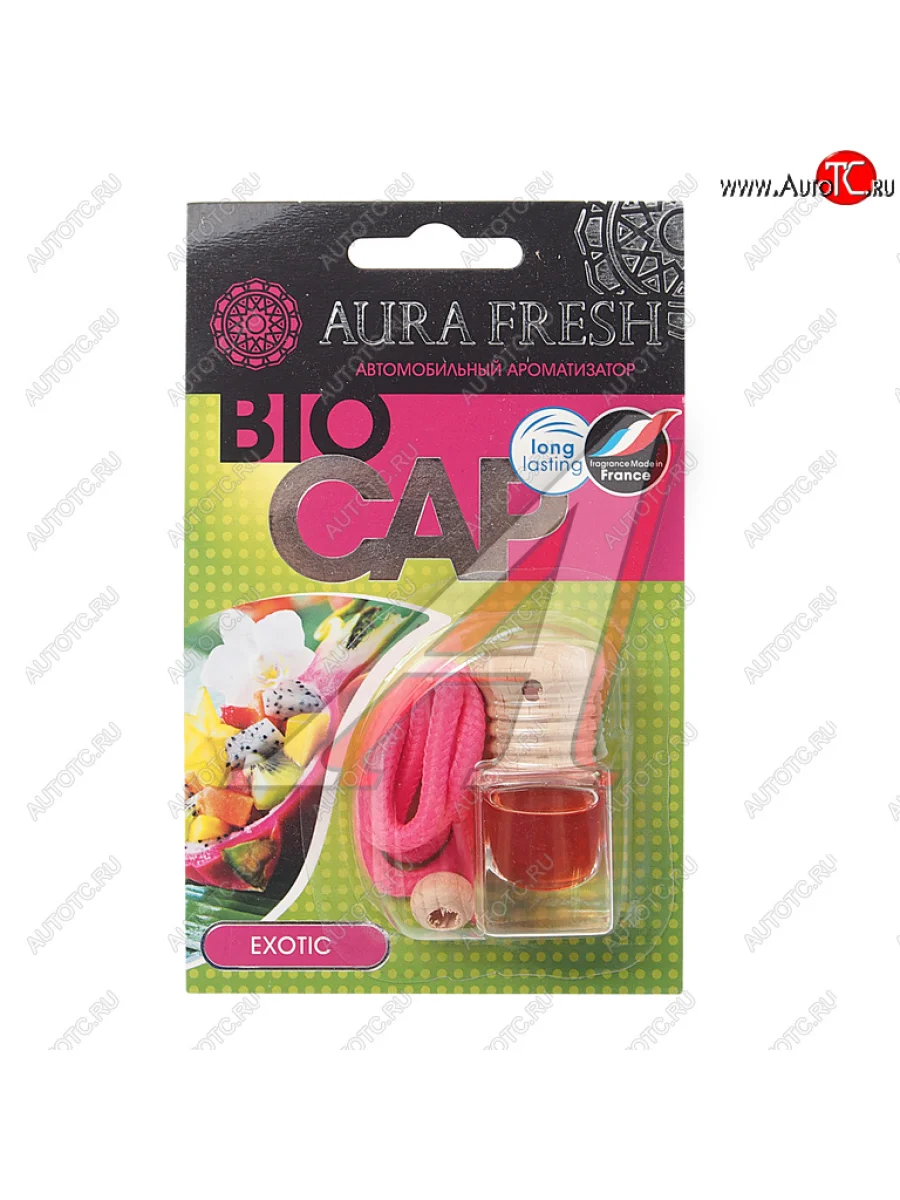 Ароматизатор подвесной жидкостный (exotic) 6мл Bio Cap AURA FRESH AURA FRESH 23008  в Самаре Самарской области