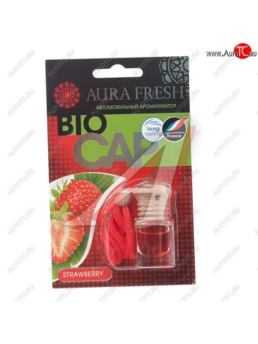 Ароматизатор подвесной жидкостный (strawberry) 6мл Bio Cap AURA FRESH AURA FRESH 23014