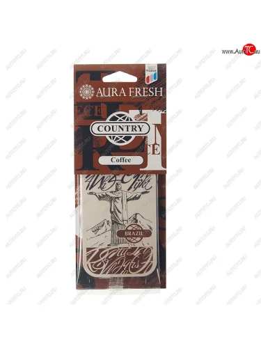 Ароматизатор подвесной картонный (coffee) Country AURA FRESH AURA FRESH 23020