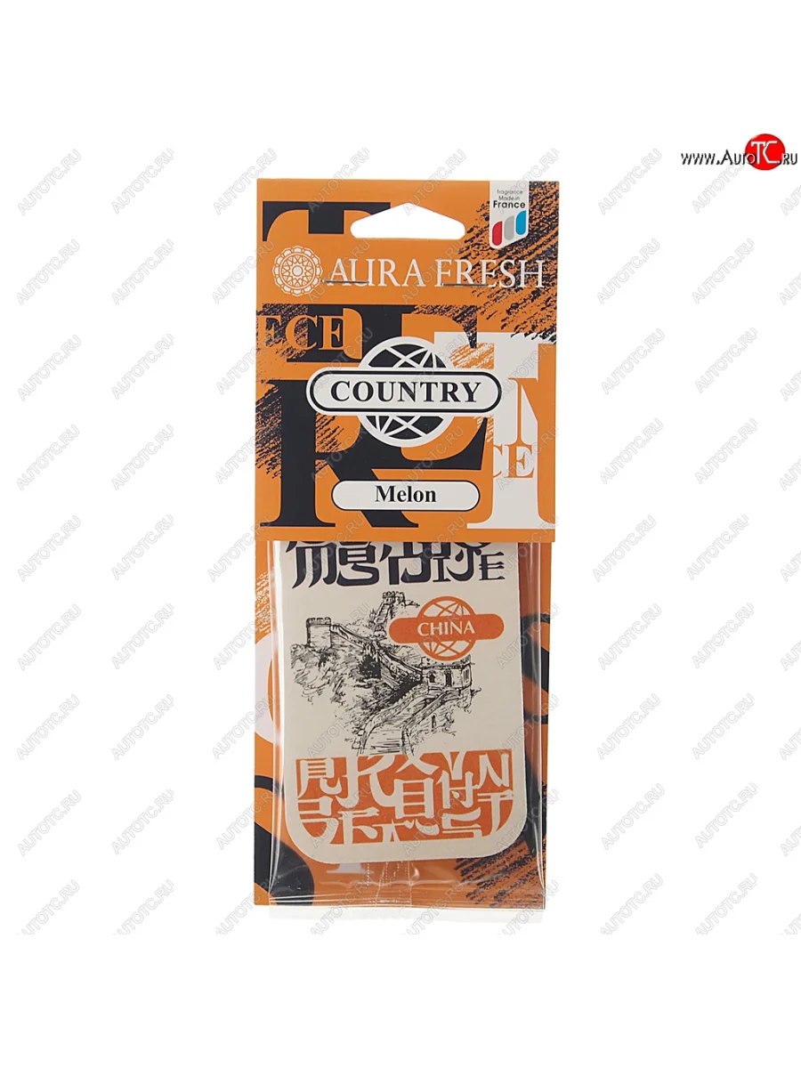 Ароматизатор подвесной картонный (melon) Country AURA FRESH AURA FRESH 23024  в Самаре Самарской области