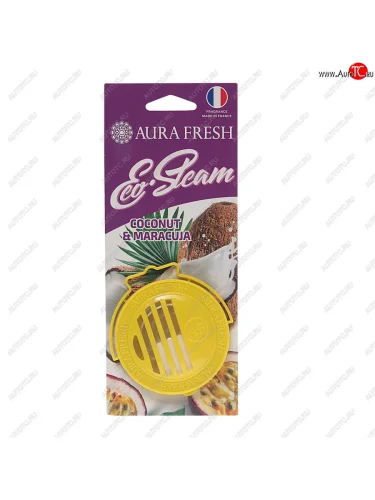 Ароматизатор на панель приборов древесное волокно (coconut&maracuja) 40г Eco Steam AURA FRESH AURA FRESH 23032