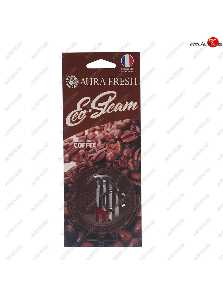 Ароматизатор на панель приборов древесное волокно (coffee) 40г Eco Steam AURA FRESH AURA FRESH 23033  в Самаре Самарской области
