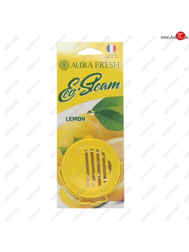 Ароматизатор на панель приборов древесное волокно (lemon) 40г Eco Steam AURA FRESH AURA FRESH 23037
